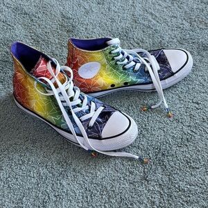 Collectable pride rainbow custom converse
